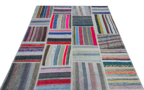 Teselya Bej Çizgili Yün El Dokuma Halısı 160 x 230 Apex Unique