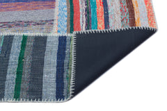 Teselya Bej Çizgili Yün El Dokuma Halısı 160 x 230 Apex Unique
