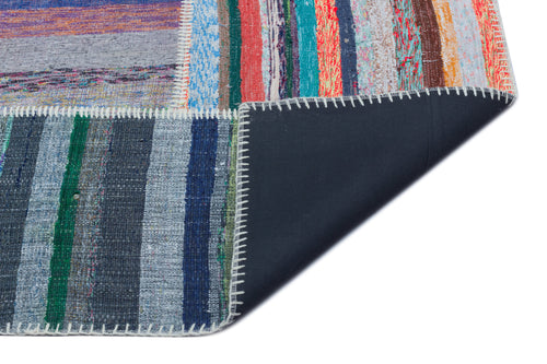 Teselya Bej Çizgili Yün El Dokuma Halısı 160 x 230 Apex Unique