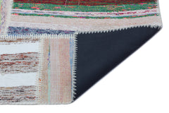 Teselya Bej Çizgili Yün El Dokuma Halısı 160 x 230 Apex Unique