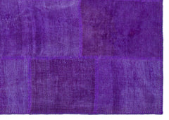 Teselya Mor Patchwork Yün El Dokuma Halısı 160 x 231 Apex Unique