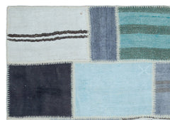 Teselya Bej Patchwork Yün El Dokuma Halısı 160 x 231 Apex Unique