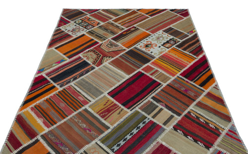 Teselya Bej Eskitme Yün El Dokuma Halısı 160 x 238 Apex Unique