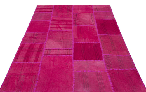 Teselya Bej Patchwork Yün El Dokuma Halısı 163 x 231 Apex Unique