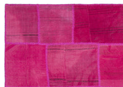 Teselya Bej Patchwork Yün El Dokuma Halısı 163 x 231 Apex Unique