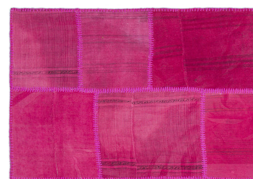 Teselya Bej Patchwork Yün El Dokuma Halısı 163 x 231 Apex Unique
