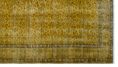 Atina Sarı Eskitme Yün El Dokuma Halısı 157 x 284 Apex Unique