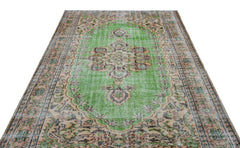 Atina Bej Eskitme Yün El Dokuma Halısı 182 x 276 Apex Unique