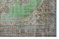 Atina Bej Eskitme Yün El Dokuma Halısı 182 x 276 Apex Unique