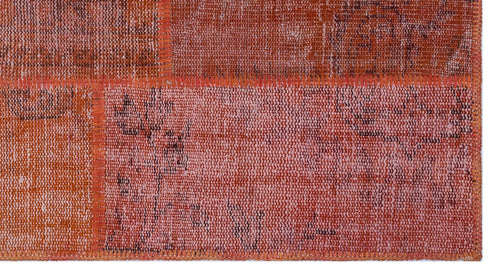 Iskece Kırmızı Eskitme Yün El Dokuma Halısı 080 x 150 Apex Unique