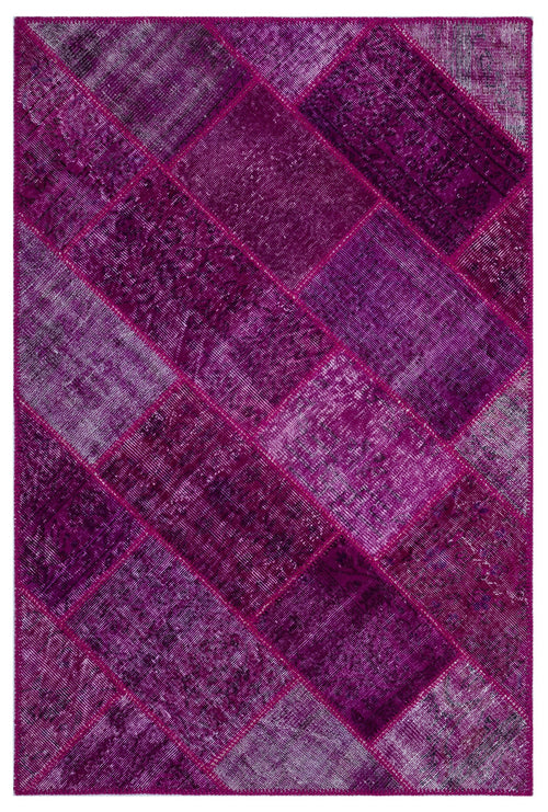 Iskece Pembe Eskitme Yün El Dokuma Halısı 120 x 180 Apex Unique