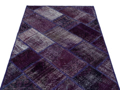 Iskece Mor Eskitme Yün El Dokuma Halısı 120 x 180 Apex Unique