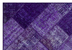 Iskece Mor Eskitme Yün El Dokuma Halısı 160 x 230 Apex Unique