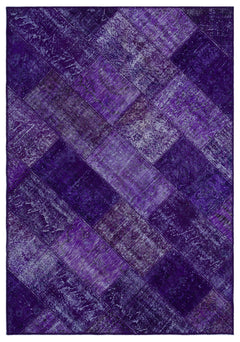 Iskece Mor Eskitme Yün El Dokuma Halısı 160 x 230 Apex Unique