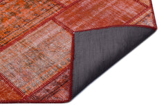 Iskece Kırmızı Eskitme Yün El Dokuma Halısı 160 x 230 Apex Unique