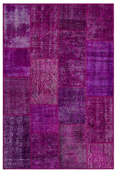 Iskece Pembe Eskitme Yün El Dokuma Halısı 120 x 180 Apex Unique