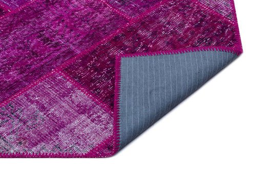Iskece Pembe Eskitme Yün El Dokuma Halısı 120 x 180 Apex Unique