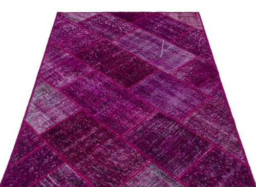 Iskece Pembe Eskitme Yün El Dokuma Halısı 120 x 180 Apex Unique