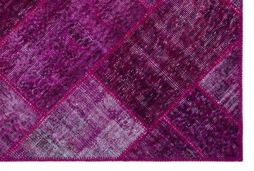 Iskece Pembe Eskitme Yün El Dokuma Halısı 120 x 180 Apex Unique