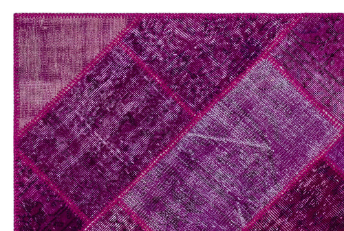 Iskece Pembe Eskitme Yün El Dokuma Halısı 120 x 180 Apex Unique