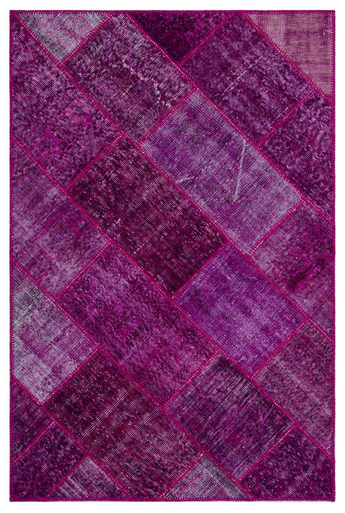 Iskece Pembe Eskitme Yün El Dokuma Halısı 120 x 180 Apex Unique