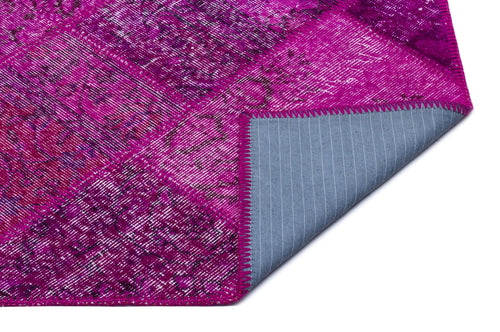 Iskece Pembe Eskitme Yün El Dokuma Halısı 120 x 180 Apex Unique