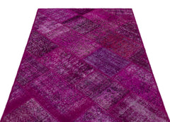 Iskece Pembe Eskitme Yün El Dokuma Halısı 120 x 180 Apex Unique