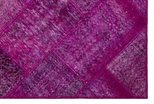 Iskece Pembe Eskitme Yün El Dokuma Halısı 120 x 180 Apex Unique
