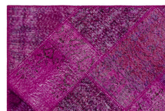 Iskece Pembe Eskitme Yün El Dokuma Halısı 120 x 180 Apex Unique