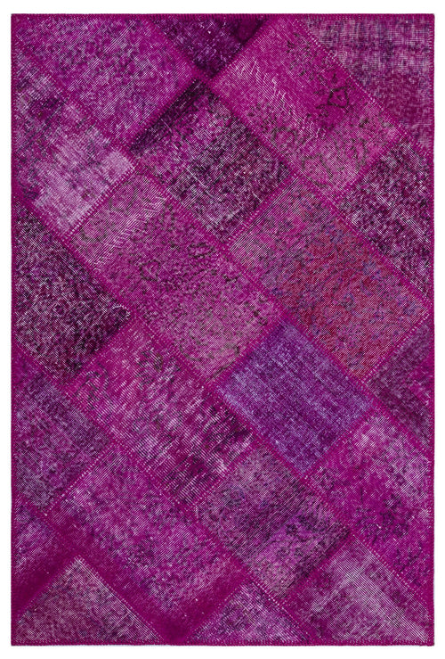 Iskece Pembe Eskitme Yün El Dokuma Halısı 120 x 180 Apex Unique