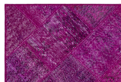 Iskece Pembe Eskitme Yün El Dokuma Halısı 120 x 180 Apex Unique