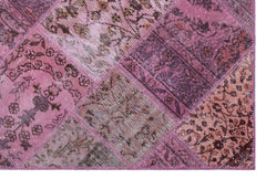 Iskece Pembe Eskitme Yün El Dokuma Halısı 120 x 180 Apex Unique