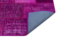 Iskece Pembe Eskitme Yün El Dokuma Halısı 120 x 180 Apex Unique