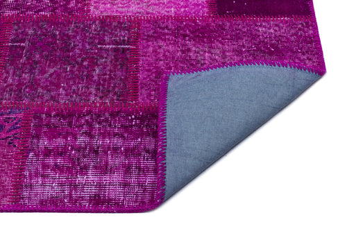 Iskece Pembe Eskitme Yün El Dokuma Halısı 120 x 180 Apex Unique