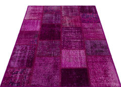 Iskece Pembe Eskitme Yün El Dokuma Halısı 120 x 180 Apex Unique