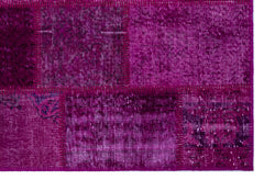Iskece Pembe Eskitme Yün El Dokuma Halısı 120 x 180 Apex Unique