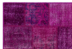 Iskece Pembe Eskitme Yün El Dokuma Halısı 120 x 180 Apex Unique