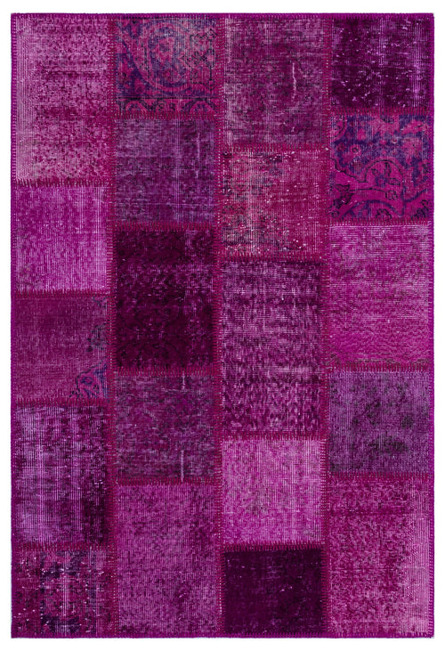 Iskece Pembe Eskitme Yün El Dokuma Halısı 120 x 180 Apex Unique