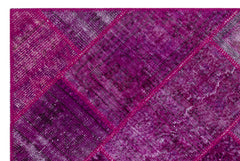 Iskece Pembe Eskitme Yün El Dokuma Halısı 120 x 180 Apex Unique
