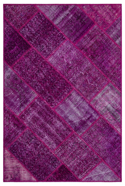 Iskece Pembe Eskitme Yün El Dokuma Halısı 120 x 180 Apex Unique