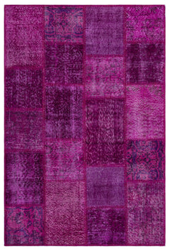 Iskece Pembe Eskitme Yün El Dokuma Halısı 120 x 180 Apex Unique