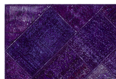 Iskece Mor Eskitme Yün El Dokuma Halısı 120 x 180 Apex Unique