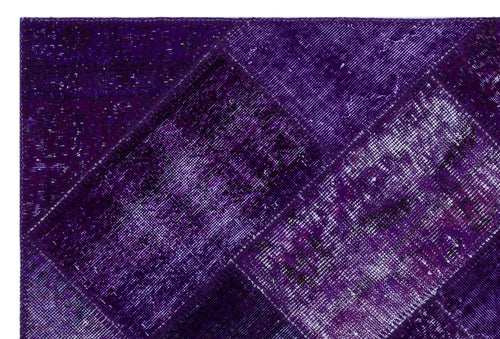 Iskece Mor Eskitme Yün El Dokuma Halısı 120 x 180 Apex Unique