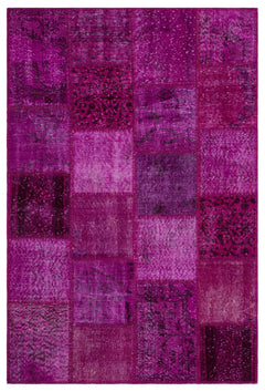 Iskece Pembe Eskitme Yün El Dokuma Halısı 120 x 180 Apex Unique