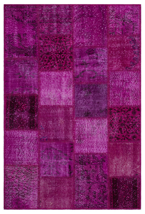 Iskece Pembe Eskitme Yün El Dokuma Halısı 120 x 180 Apex Unique