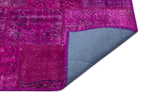 Iskece Pembe Eskitme Yün El Dokuma Halısı 120 x 180 Apex Unique