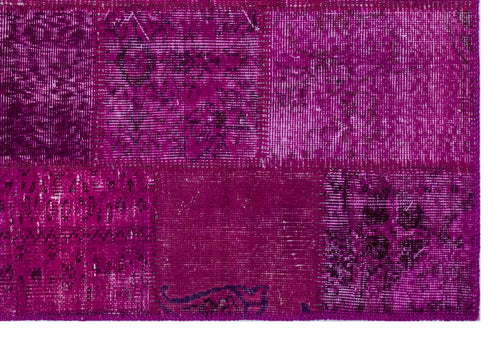 Iskece Pembe Eskitme Yün El Dokuma Halısı 120 x 180 Apex Unique