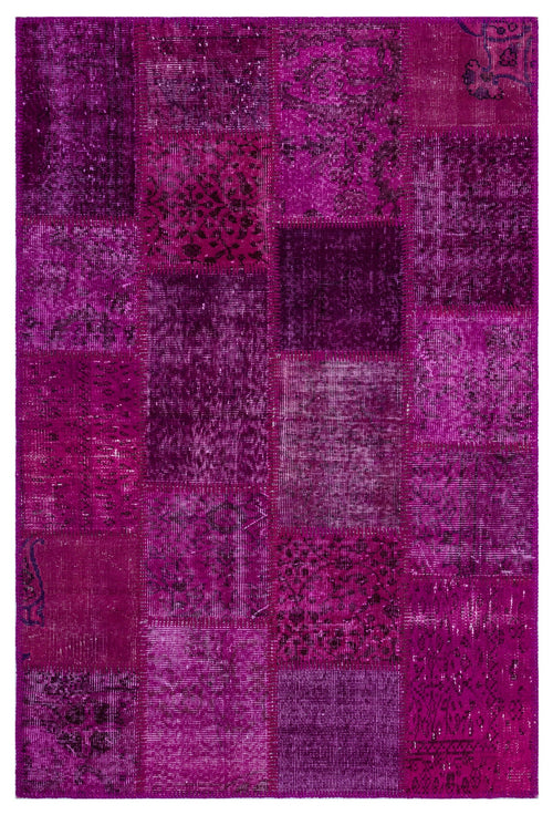 Iskece Pembe Eskitme Yün El Dokuma Halısı 120 x 180 Apex Unique