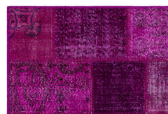 Iskece Pembe Eskitme Yün El Dokuma Halısı 120 x 180 Apex Unique