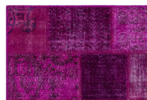 Iskece Pembe Eskitme Yün El Dokuma Halısı 120 x 180 Apex Unique